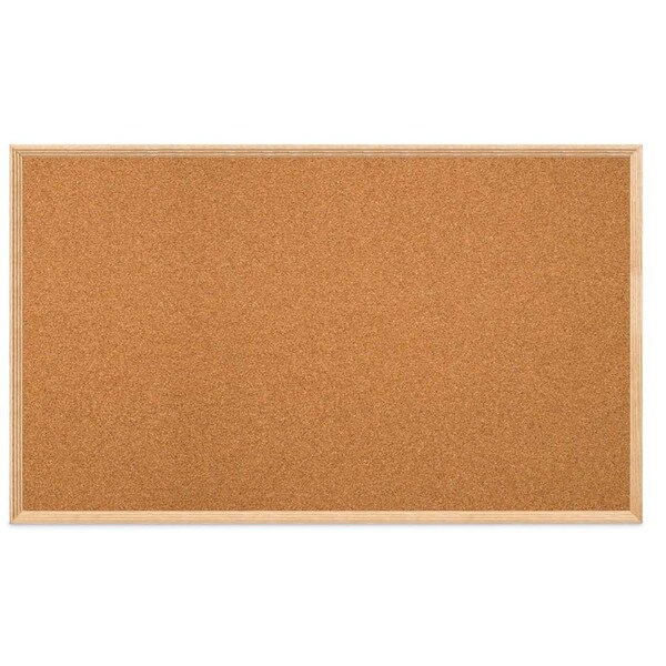 United Visual Products Decor Wood Combo Board, 72"x48", Cherry/Black Porcelain & Cobalt UV705DEFAB-CHERRY-BLKPORC-COBACC - main